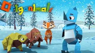 Winter Friends Part 2  ORIGANIMALS 11Minute Cartoons for Kids [upl. by Hselin]