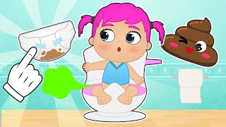 BABIES ALEX AND LILY 💩👶 Learn how to poo at bathroom [upl. by Isdnyl455]