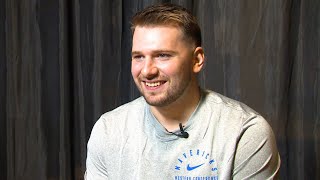 Luka Doncic 1on1 interview  202425 Dallas Mavericks Media Day [upl. by Ryann29]