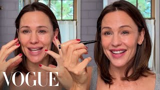 Jennifer Garner’s quotQuick as Possiblequot Beauty Routine  Beauty Secrets  Vogue [upl. by Anaynek398]