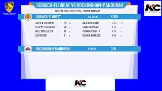 SubiacoFloreat v RockinghamMandurah [upl. by Anidem910]