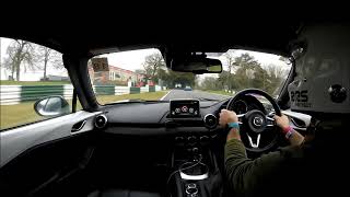 MX5 ND BBR 200 trying to keep up with a Alpine A110  Cadwell Park trackday [upl. by Gent231]