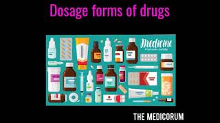 DOSAGE FORMS OF DRUG SOLID DOSAGE FORM PHARMACOLOGY [upl. by Noami898]