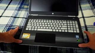 HP 2017 TPN Q173 15 bc213TX Pavilion Gaming Laptop unbox tear down RAM M2 SSD HDD upgrade repair fix [upl. by Winterbottom]