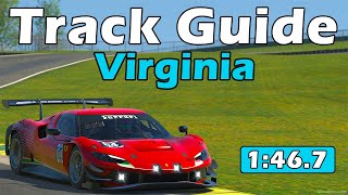 iRacing Ferrari 296 GT3 Challenge  Virginia Track Guide  1467  2023 Season 4 [upl. by Cindi]