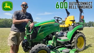 Most Versatile Compact Tractor  John Deere 2025r with the 60D Belly Mower [upl. by Geiger]