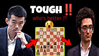 Whos betterFabiano Caruana vs Liren DingFIDE Candidates [upl. by Rafaelof295]