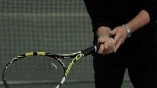 4 Ways to Grip a Tennis Racket  Tennis Lessons [upl. by Suilenroc]