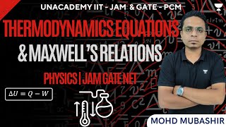 Thermodynamic Potentials amp Maxwells Relations  Physics  JAM GATE NET  Mohd Mubashir [upl. by Diad261]