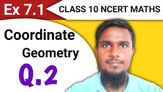 Coordinate geometry class 10  Ex 71 q2 ncert math mhkclasses [upl. by Pohsib]