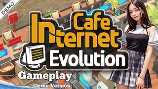 Game Manajemen Warnet  Internet Cafe Evolution Demo Gameplay [upl. by Nevsa806]