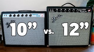 Fender Princeton 10quot vs 12quot Speaker Shootout [upl. by Bullard]