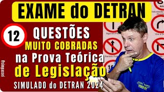 Simulado do DETRAN 2024 Questões da Prova teórica do DETRAN Exame legislação de trânsito [upl. by Atte453]