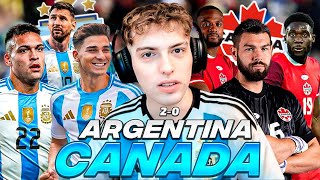 DAVOO XENEIZE OPINA DE ARGENTINA 2 CANADA 0 2024  COPA AMERICA FASE DE GRUPOS [upl. by Emsmus]