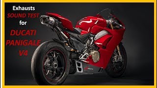 9 Exhausts sound test  Ducati Panigale V4 [upl. by Aenert207]