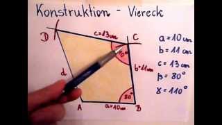 Viereck konstruieren  Beispiel [upl. by Leandra]