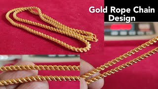 gold Rope Chain design with weight amp price 2021 saijewellerssj16 [upl. by Madigan]