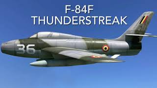 3D printed F84f Thunderstreak edf semi scale RC model [upl. by Cartwright]