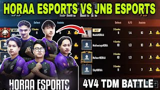 Horaa Esports vs JNB Esports 4v4 TDM Battle  Quarter Final of TDM Tournament  Clash with kvn [upl. by Lucius]