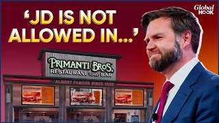 JD Vance Row Trumps Mate Denied Entry By Pennsylvania Restaurant [upl. by Scriven]