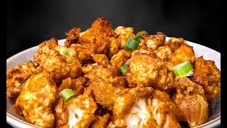 Buffalo Cauliflower Wings  Crispy Cauliflower Bites [upl. by Yot]