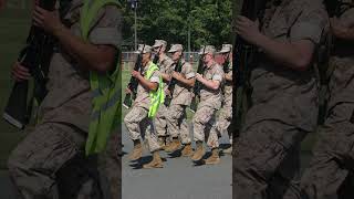 USMC OCS Candidates of OCC 247 conduct close order drill [upl. by Shiekh]