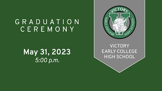 Victory Early College High School Graduation 2023  Aldine ISD [upl. by Hasila]