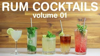 BEST RUM COCKTAILS  volume 01 [upl. by Casper]