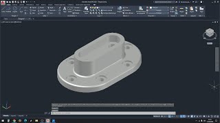 Realizzare un PEZZO MECCANICO CON FORI E RACCORDI in 3D su Autocad  Prof Paolo Mosca [upl. by Ahsinyar]