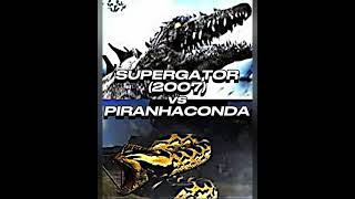 monsters battle dinocroc vs whalewolfpiranhaconda vs supergatorparte 1 battle edit [upl. by Assilram869]