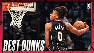 Best Dunks from the 2022 ATampTSlamDunk Contest [upl. by Yenhoj]