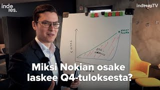 Miksi Nokian osake laskee Q4tuloksesta [upl. by Luthanen633]