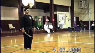 Kenpo Long Knife Competition Set  Jerald Mitchell [upl. by Trebled]