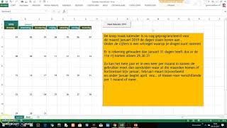 Kalender Maken met Excel VBA [upl. by Amleht]