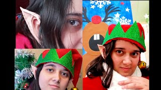 haciendo orejas de elfo  make elf ears manualidades navidad 2019🎄 [upl. by Akemrehs983]