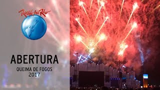 Rio de Janeiro  Queima de fogos  Abertura Rock in Rio 2017 [upl. by Adnohsel]