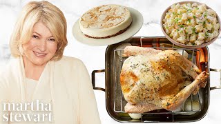 Martha Stewarts Thanksgiving Recipes  How to Cook Turkey Potatoes and Pie [upl. by Ingold]