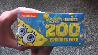 SpongeBob SquarePants The Best 200 Episodes Ever Nickelodeon DVD Unboxing [upl. by Maples]