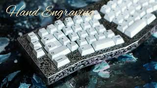 Hand engraving a mechanical keyboard  benzjr [upl. by Eelik952]