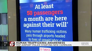 MSP Airport Police Department launches campaign to raise awareness of human trafficking [upl. by Anett]