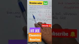 BROMINE WATER 💦 TEST ll Chemistry Reaction ll By Sonu sir IIT JEE chemistry Reaction ssmclasses [upl. by Annauqahs4]