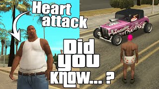 GTA San Andreas Secrets and Facts 41 How To Get Hotknife Easter Eggs Heart Attack Cheetah [upl. by Auqcinahs]