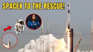 SpaceX launches spacecraft to rescue stranded astronauts on the ISS What will happen next [upl. by Pippy486]