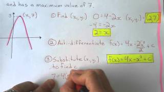 Applications of Antidifferentiation Part 1 [upl. by Lindahl41]