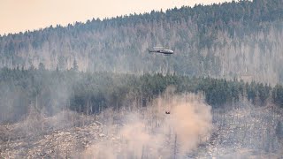 Waldbrand am Brocken offenbar eingedämmt [upl. by Ytinirt954]