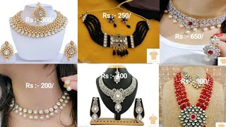 Latest artificial necklace design 2022Fancy artificial necklace designTrending necklace set how to [upl. by Cleti45]