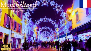 Christmas Market in Montbeliard France  4K [upl. by Domash]