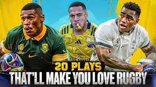 Brutal Skilful amp Insane Rugby Plays  Top 20 Greatest Rugby Moments [upl. by Iturk]