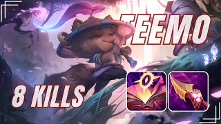 WILD RIFT  A  TIER TEEMO MID RANKED GAMEPLAY [upl. by Nrehtac]