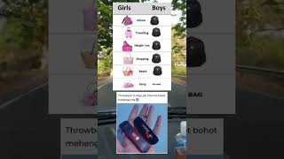 Girls bags vs boys bags shortsviral [upl. by Enitselec861]